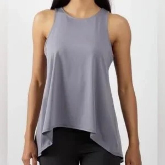 3/$25 155. Yogalicious Tank Top M Sleeveless Workout Gray Racerback Open Back - Picture 2 of 11